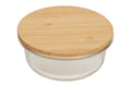 Freska 400Ml Glass Container With Bamboo Lid