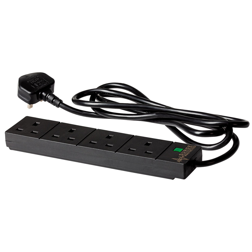 Maplin 2m 4 Socket Extension Lead with Surge Protection