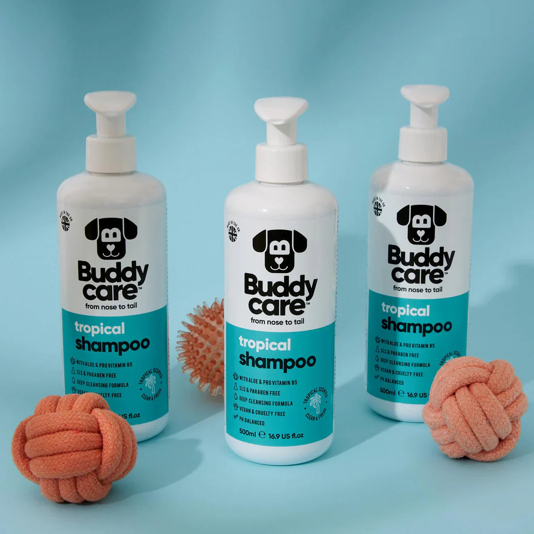 Buddy Care Tropical Dog Shampoo – Fruity Freshness & Gentle Clean 🌴🐶🍍