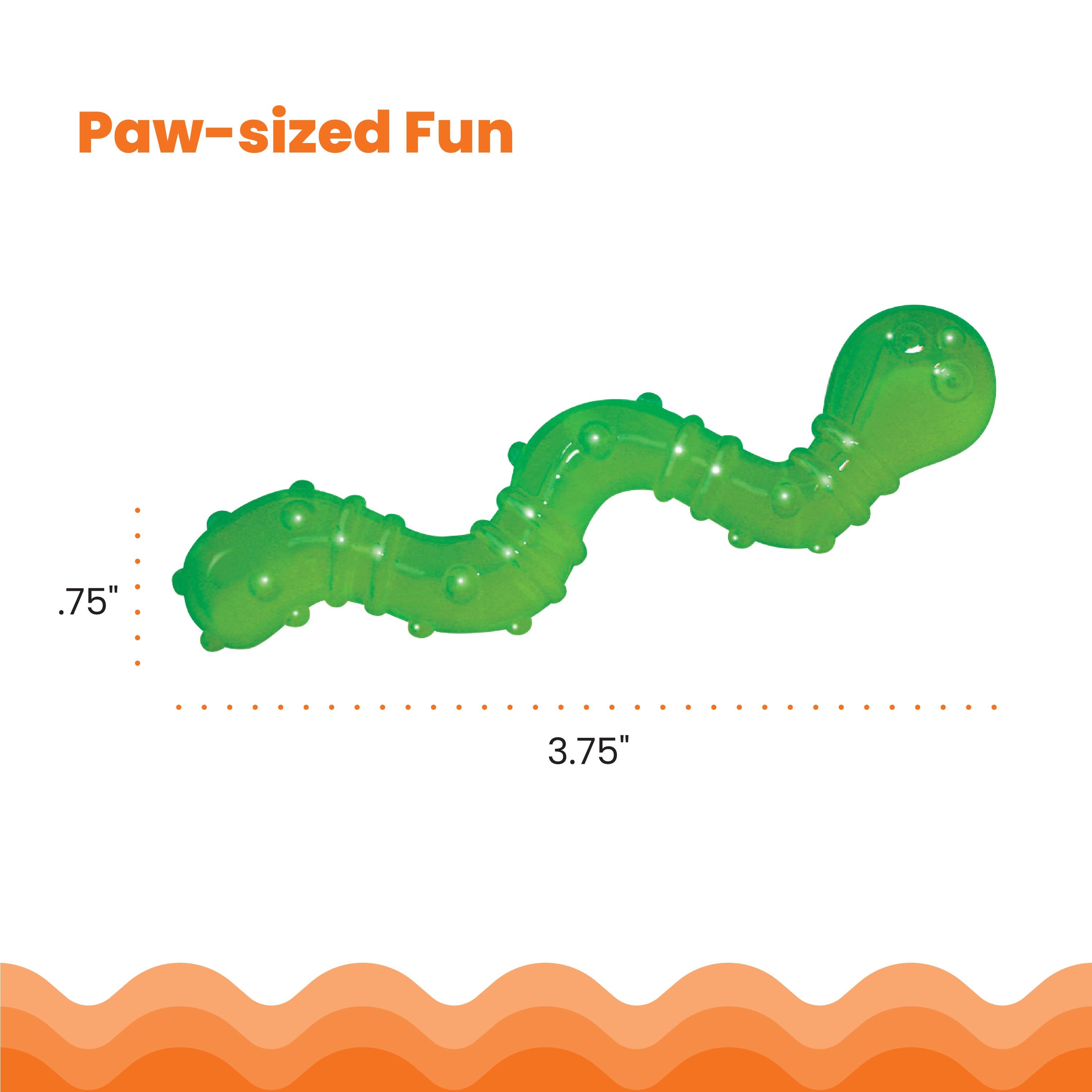 Nina Ottosson Catstages Orkakat Catnip Wiggle Worm Cat Toy – Dental Chew for Kittens & Cats