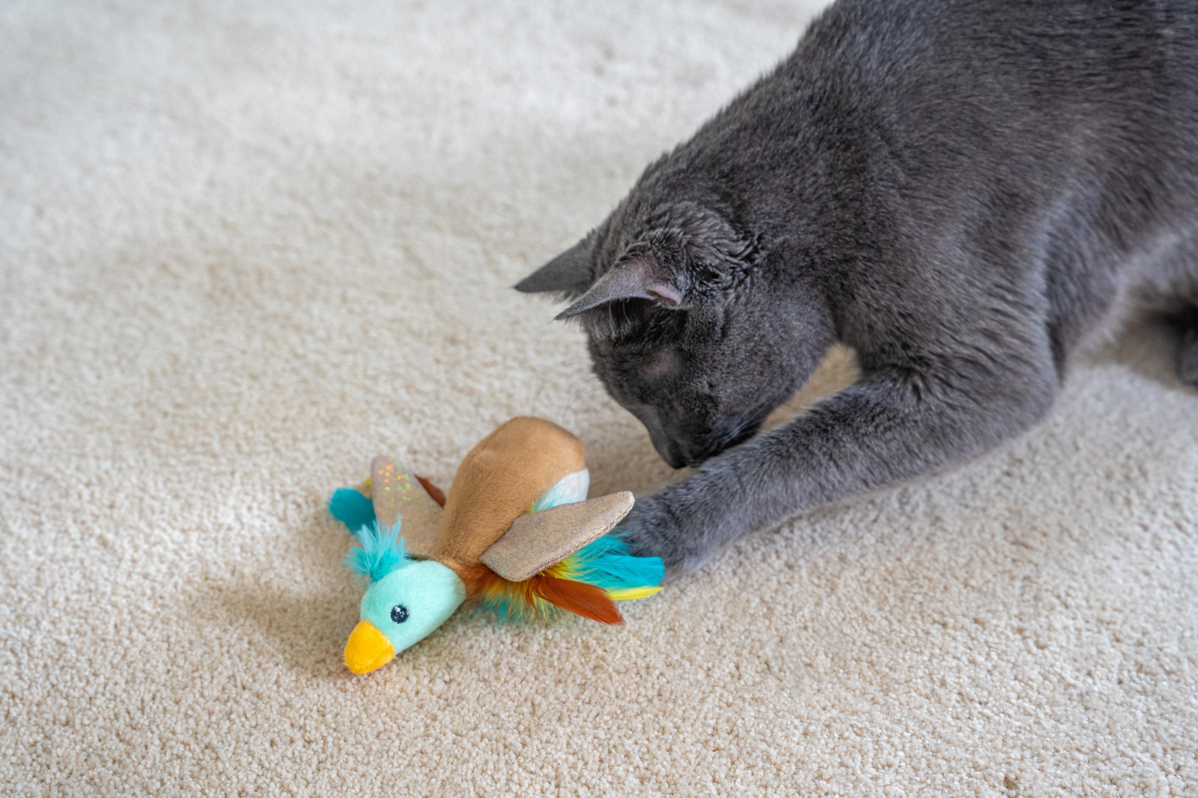 Catstages Flapperz Duck Cat Toy with Catnip, Crinkle & Feathers – 7.5" Enrichment Toy