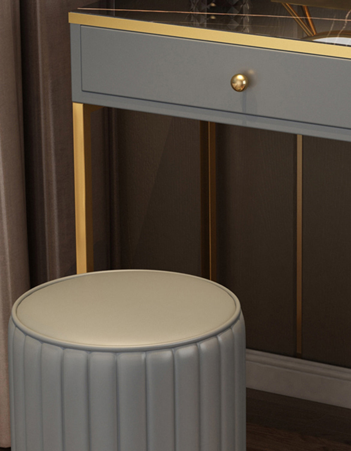 Nelia Dressing Table With LED Mirror