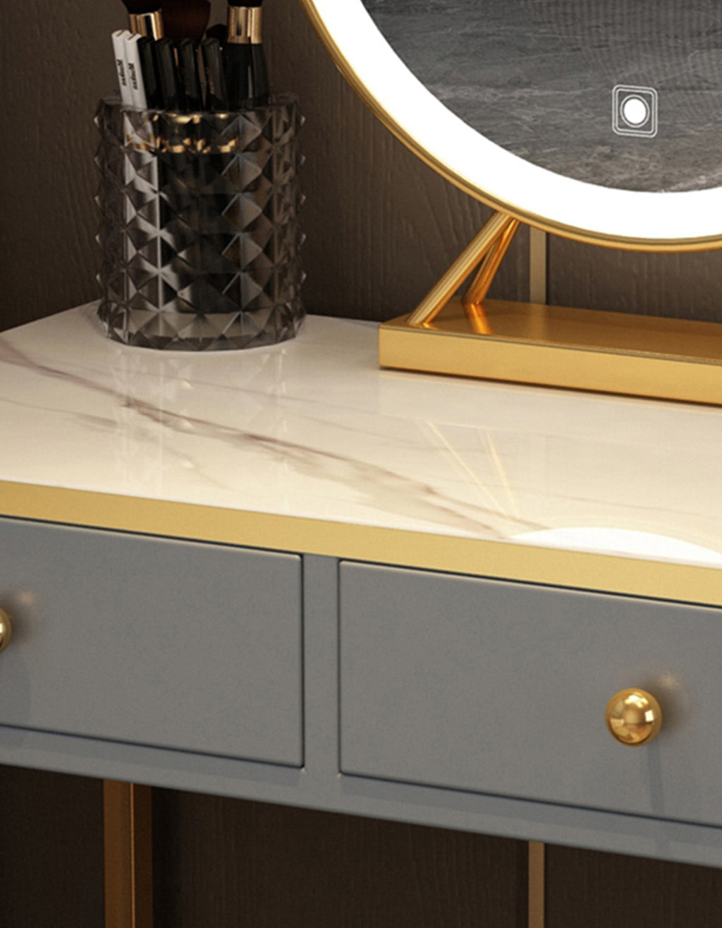 Nelia Dressing Table With LED Mirror