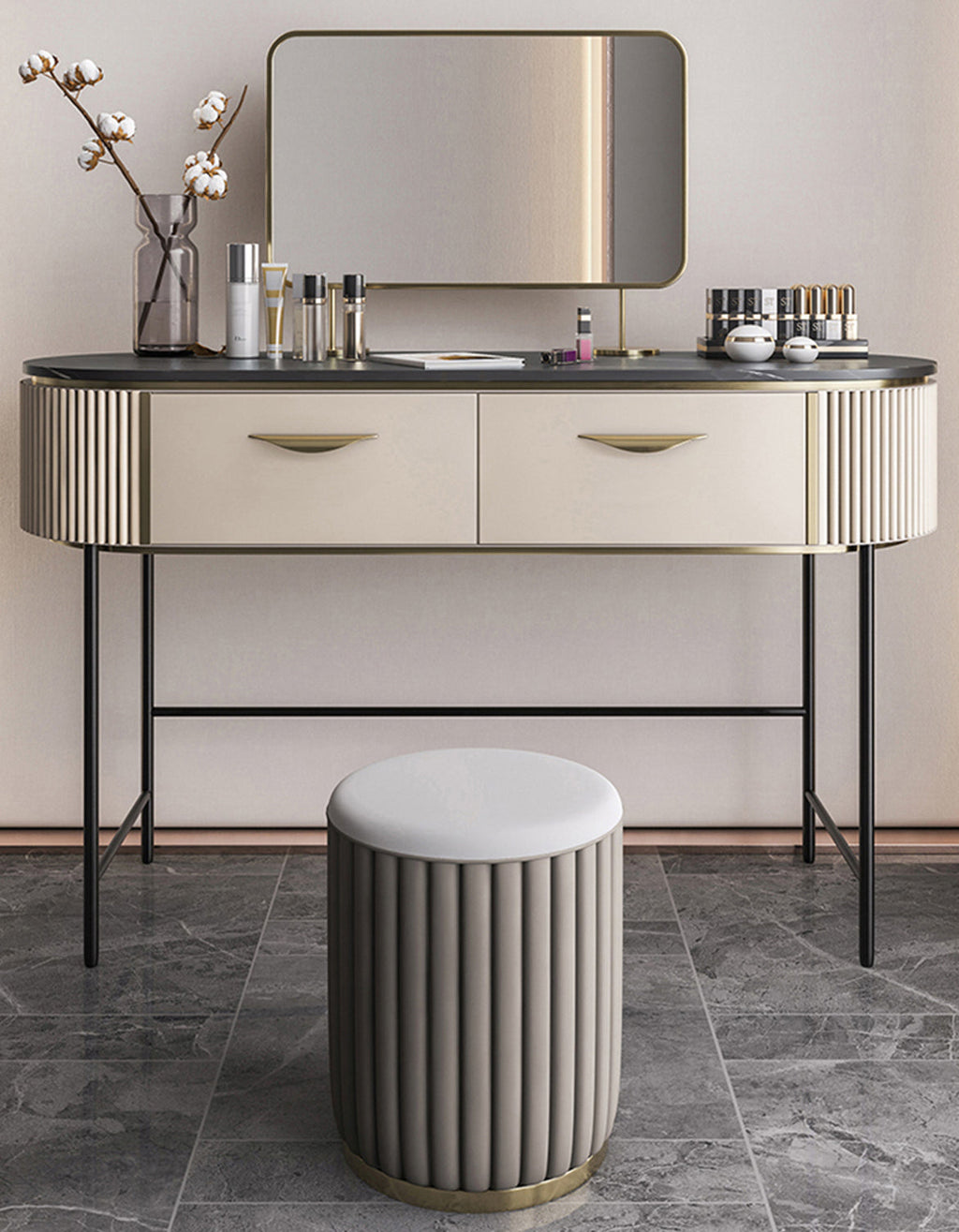 Elmore Dressing Table With Mirror