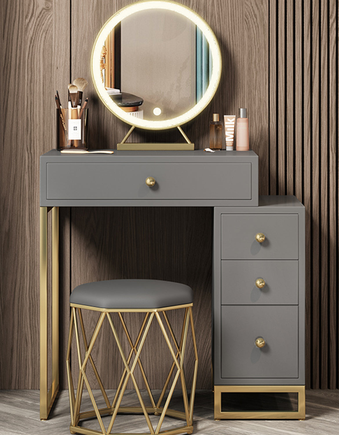 Nelia Dressing Table With LED Mirror