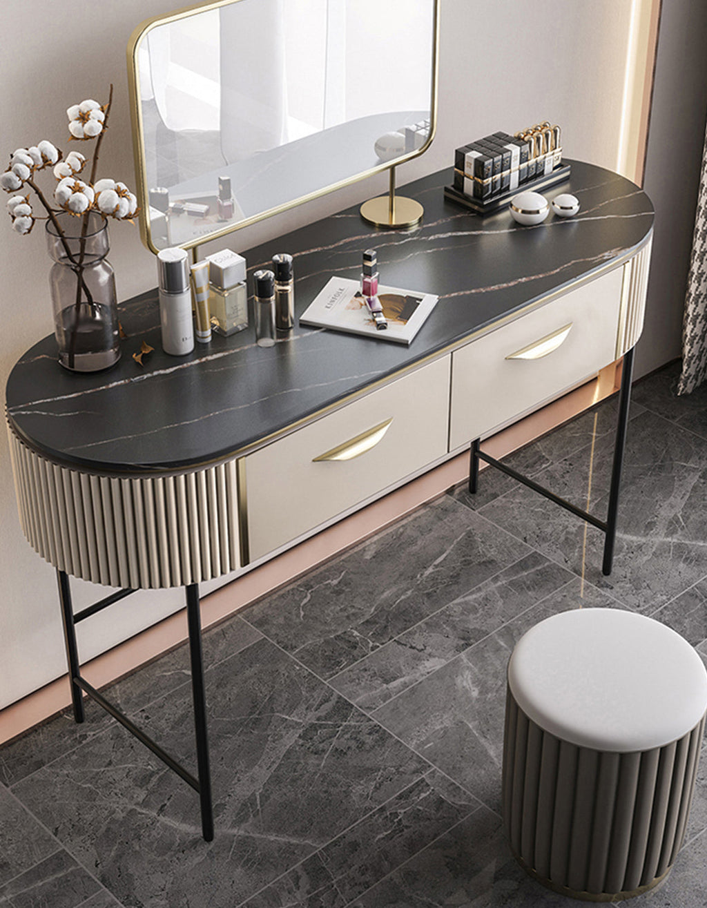 Elmore Dressing Table With Mirror