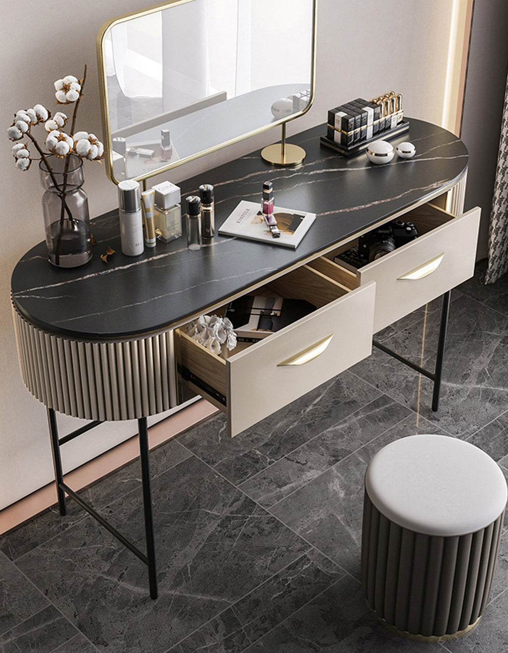Elmore Dressing Table With Mirror