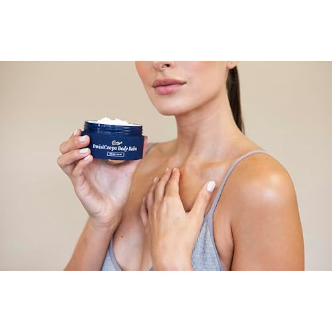 City Beauty InvisiCrepe Body Balm - Skin Firming & Tightening Lotion for a Smoother, Firmer Look | Anti-Aging Firming Body Cream