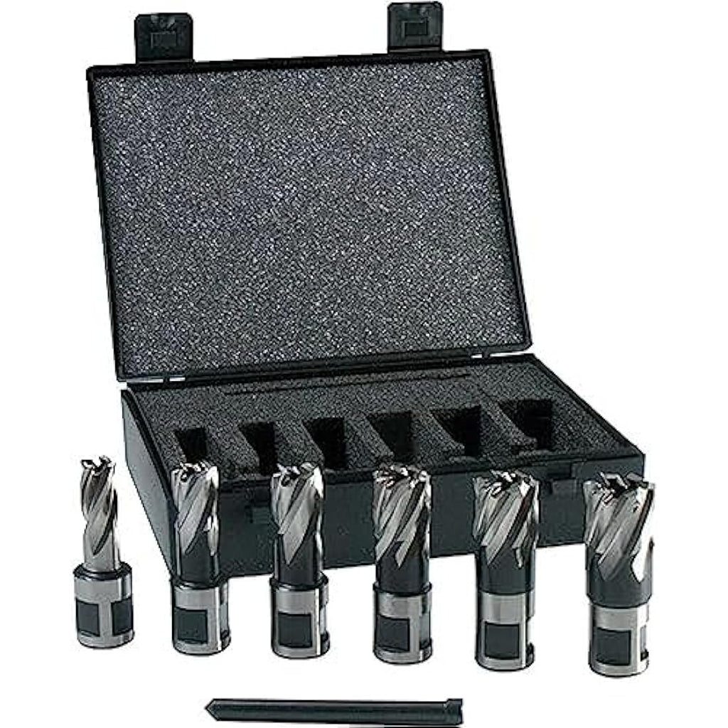 Evolution Power Tools HTCCUTKIT6S Short Series Magnetic Drilling Cutter Kit, 25 mm (Pack of 6), Orange