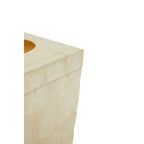 Palu White Shell Square Tissue Box