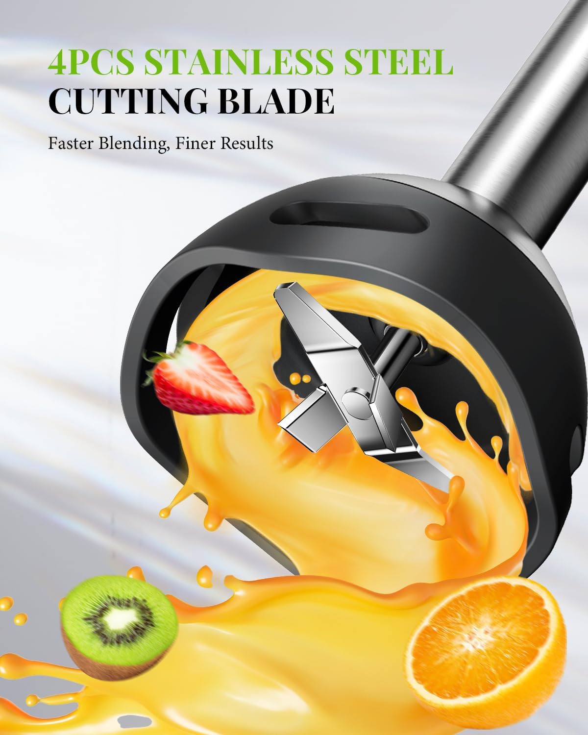Hand Blender 1200W Stick Blender 6 in 1 Chopper Whisk Turbo SHARDOR