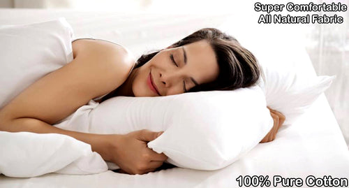 Euphoric Gifts WHITE 100% Pure Cotton (Egyptian Cotton) DOUBLE Duvet Cover Bed Set - includes duvet cover, fitted sheet & pillowcases