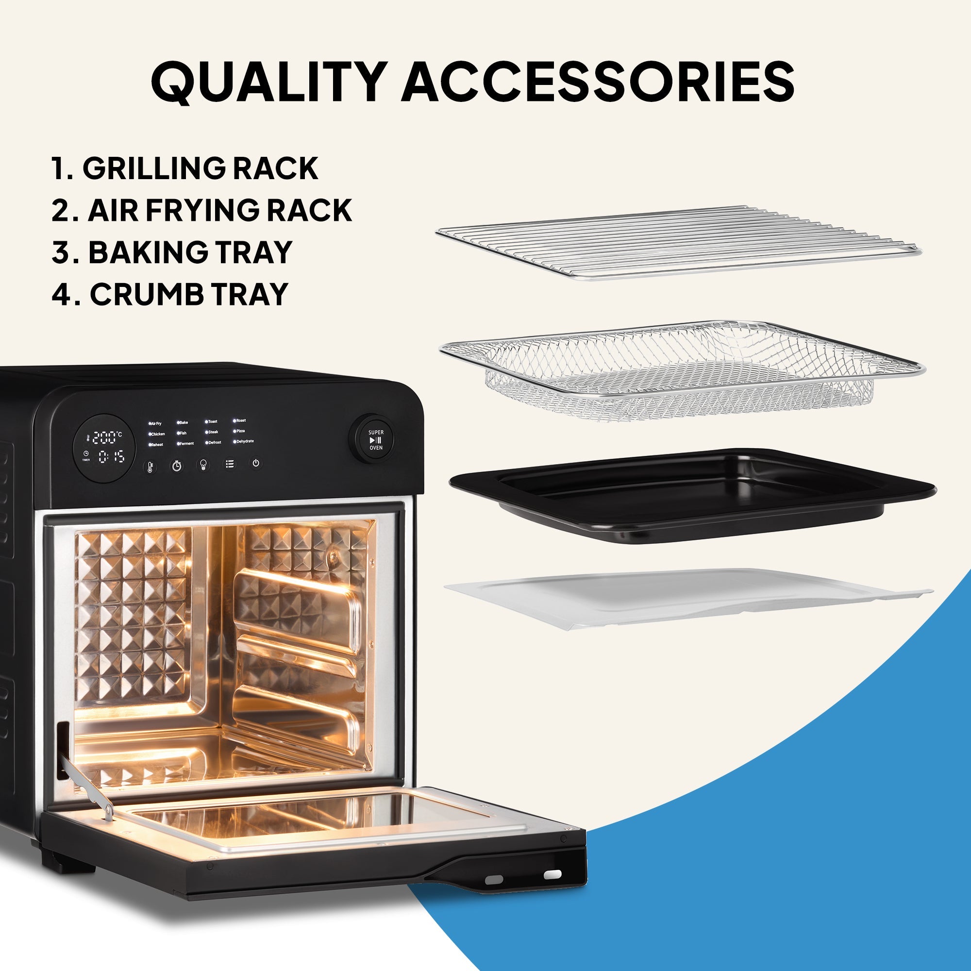 Super Oven - 15L Digital Air Fryer Oven