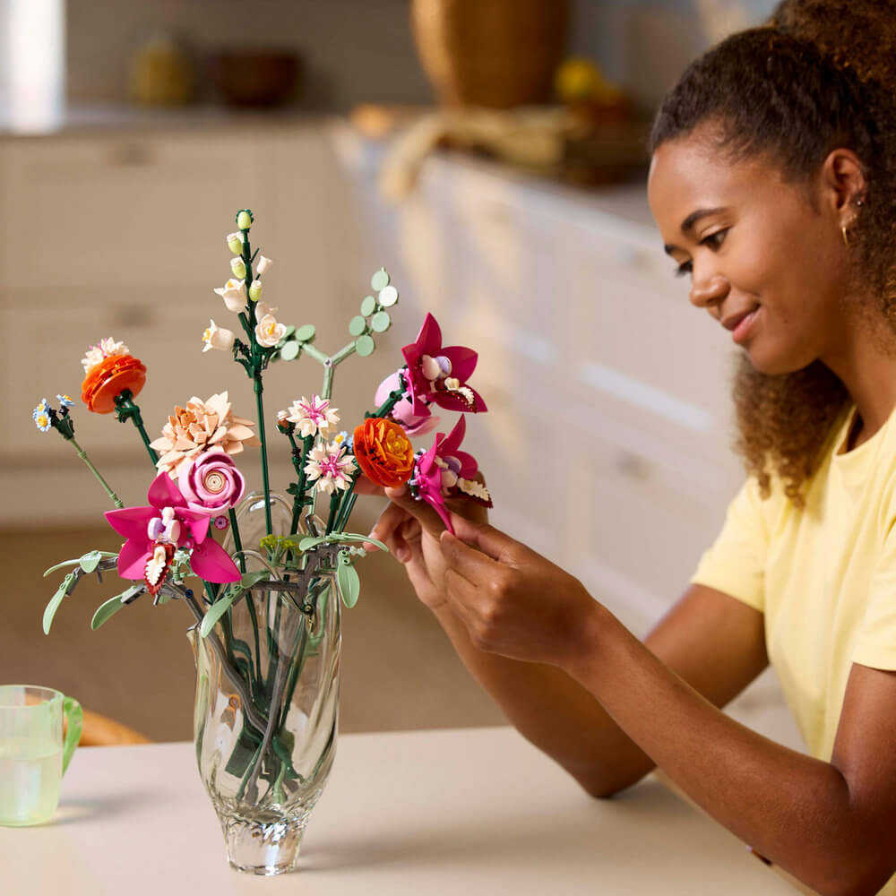 Lego Botanicals 10342 Pretty Pink Flower Bouquet for Adults Ages 18+