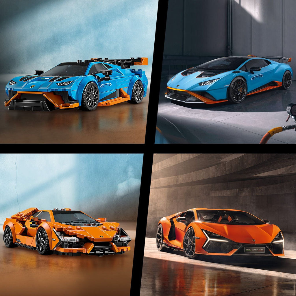 Lego Speed Champions 77238 Lamborghini Revuelto & Huracán STO Ages 10+