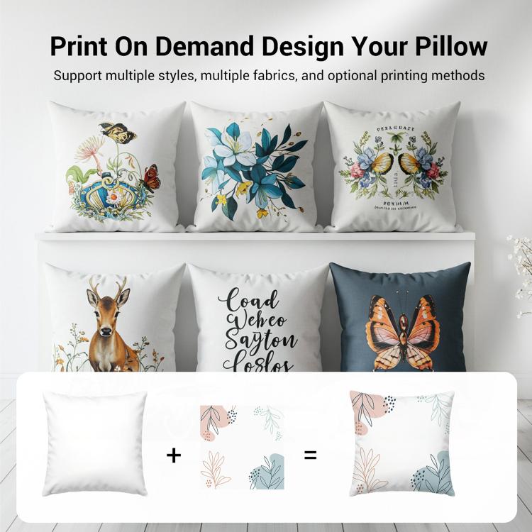 Clouds Printed Sofa Pillow Case No Core Print On Your Demand, 35x35cm, 40x40cm, 45x45cm