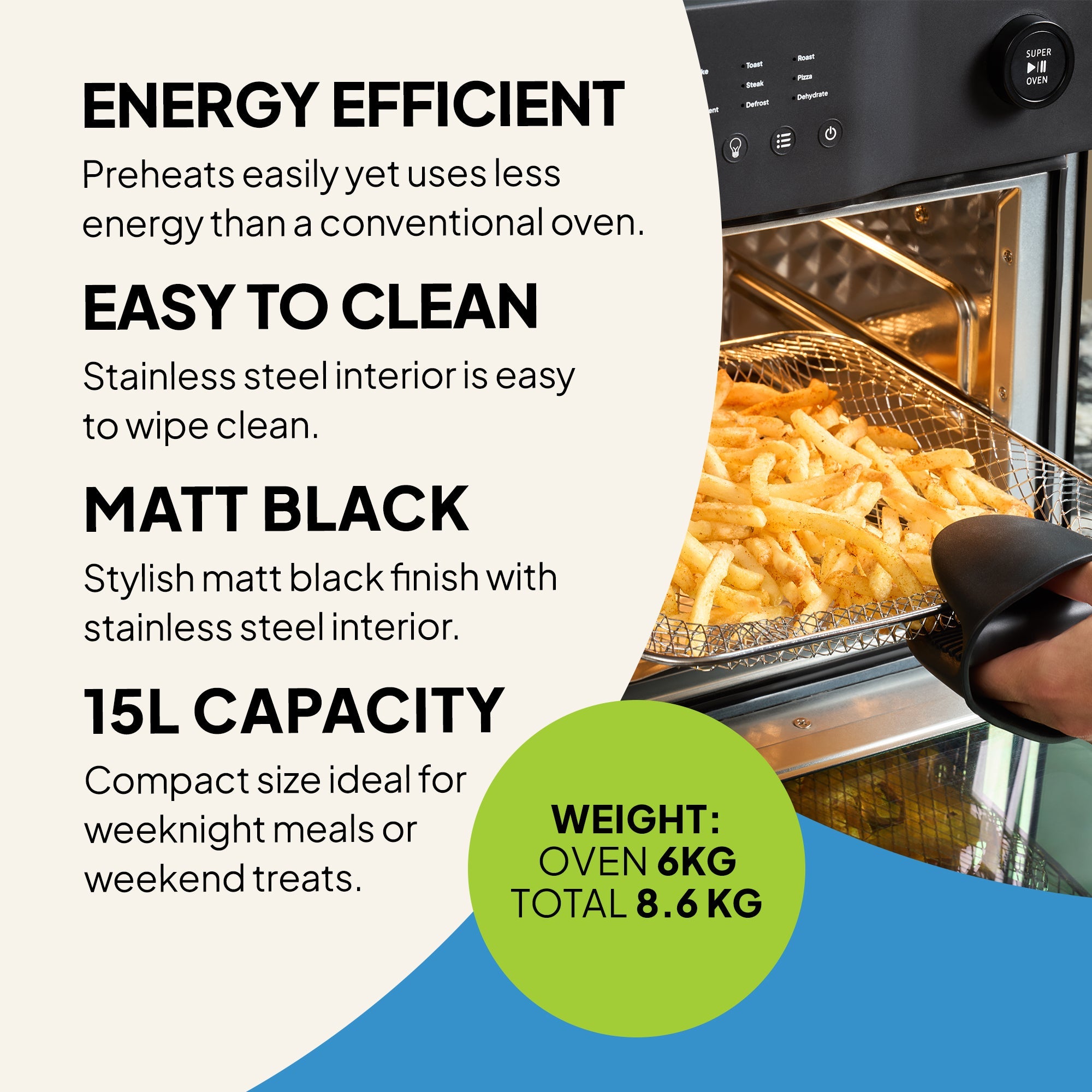 Super Oven - 15L Digital Air Fryer Oven