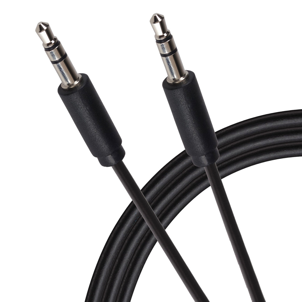 Maplin 3.5mm Aux Stereo 3-Pole Jack Plug to 3.5mm 3-Pole Jack Plug Cable - Black, 3m