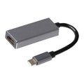 Maplin USB-C to HDMI V3.1 Adapter (Supports 4K Ultra HD @30Hz) - Grey, 0.12m