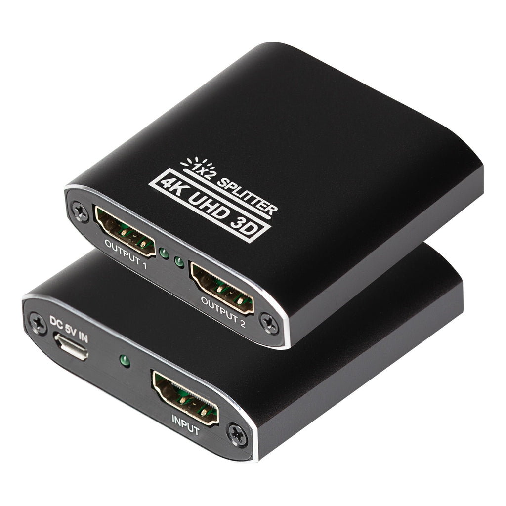 Maplin HDMI Splitter 1 Port In 2 Ports Out 4K Ultra HD @30Hz 10.2Gbps