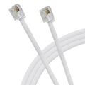 Maplin RJ11 to RJ11 6P4C Telephone Modem Lead - White, 5m
