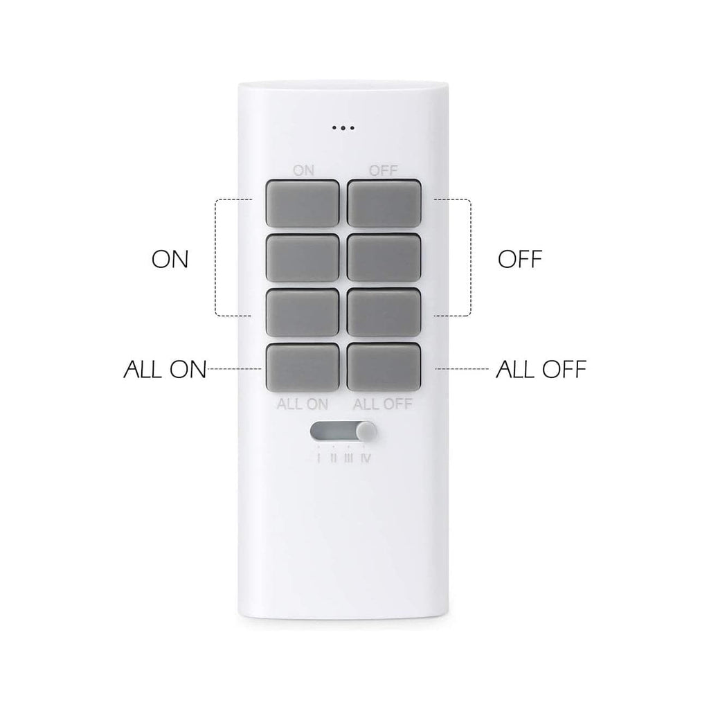 Maplin ORB RF Remote Controlled Mains Plug Sockets Set Version S2 - 3 Pack, White