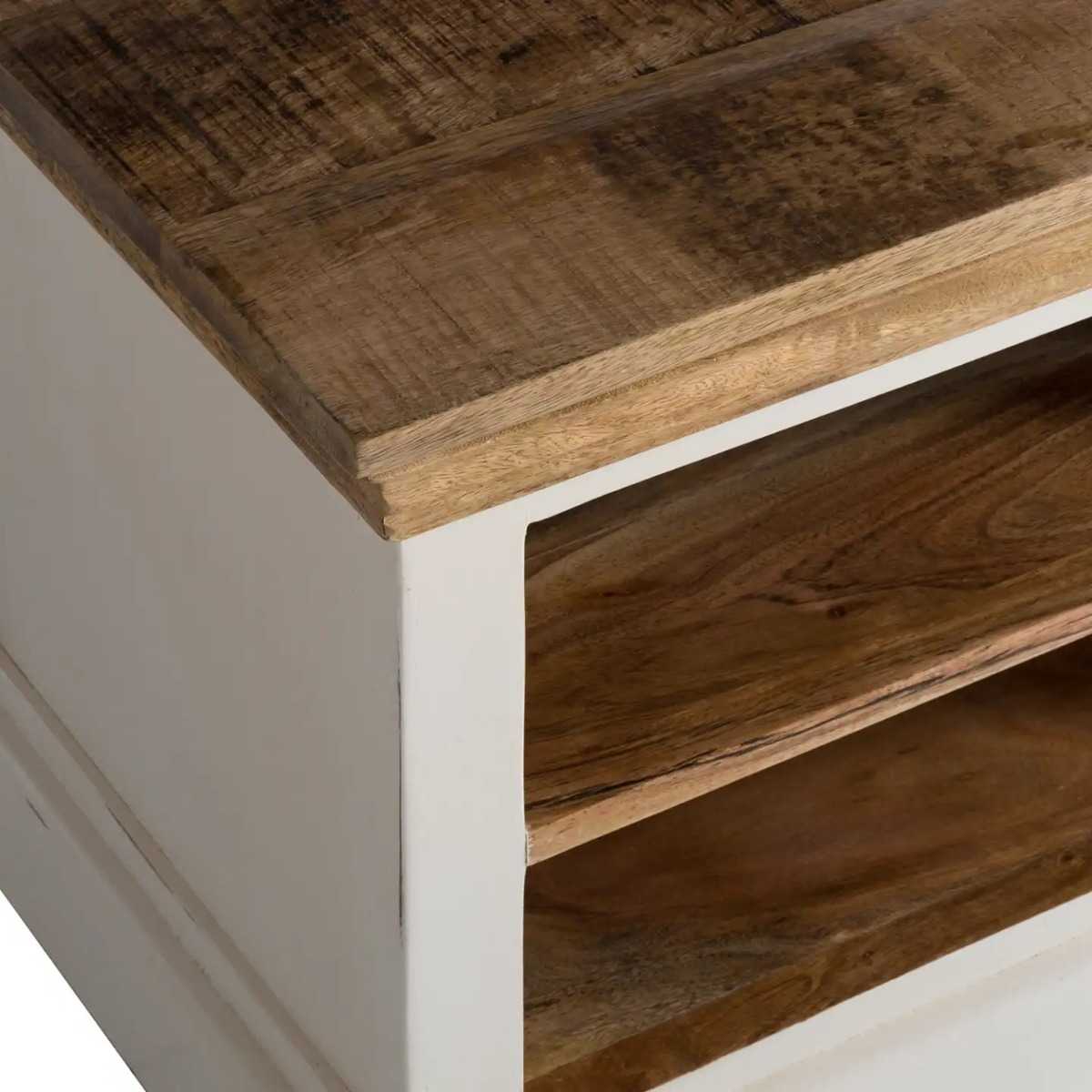 Bianco Wood Shoe Rack Upto 43"