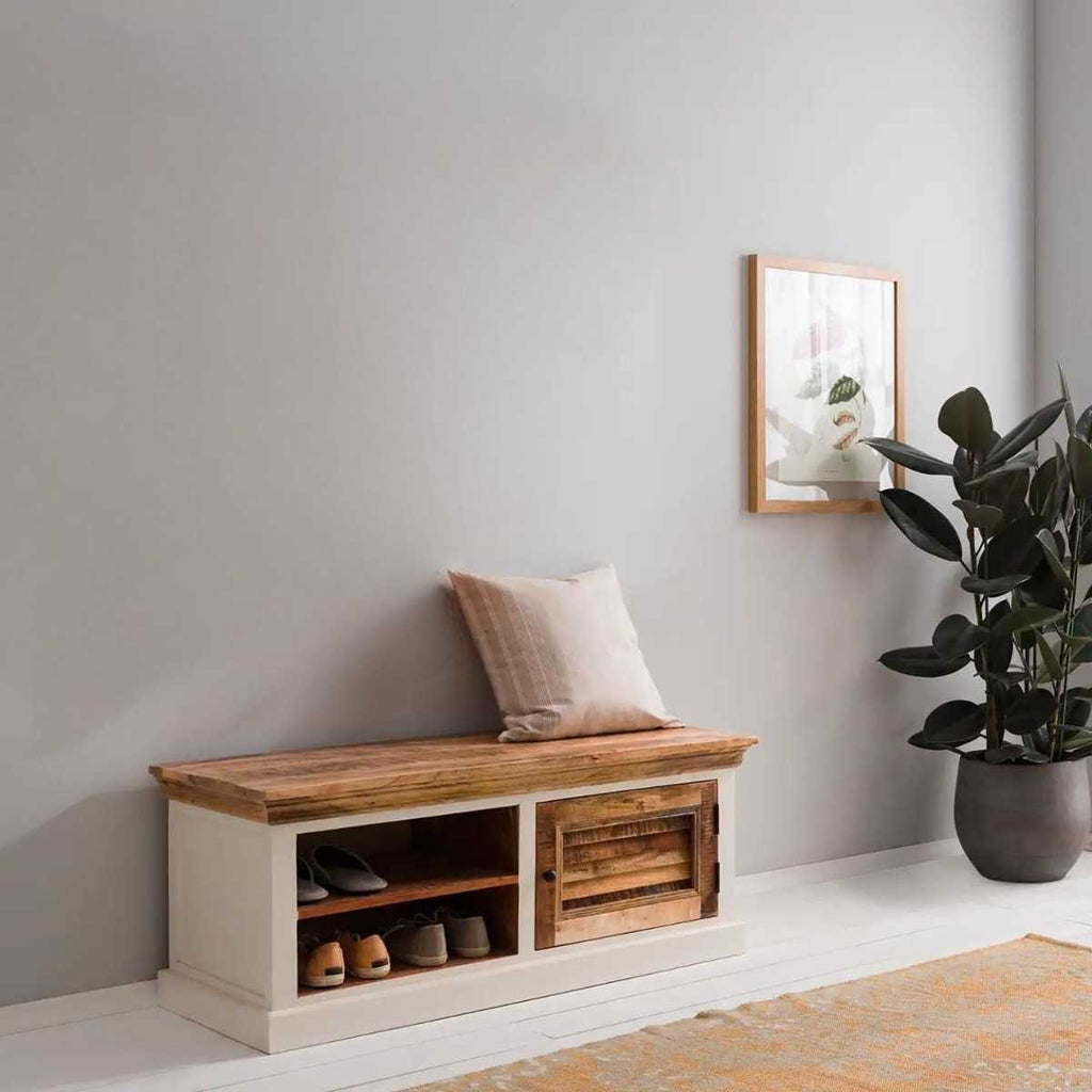 Bianco Wood Shoe Rack Upto 43"