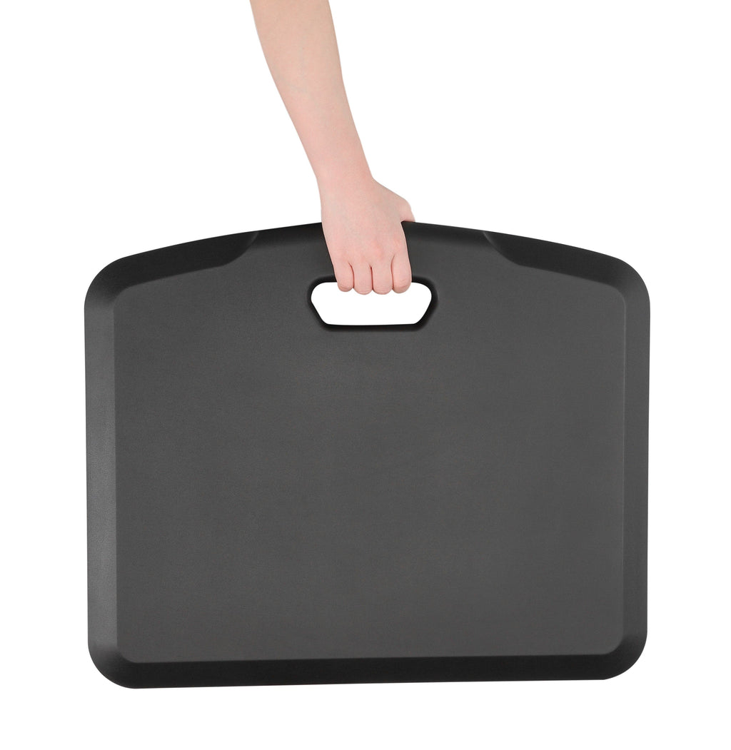 ProperAV Rubberised-Gel Foam Anti-Fatigue Standing Desk Mat - Black