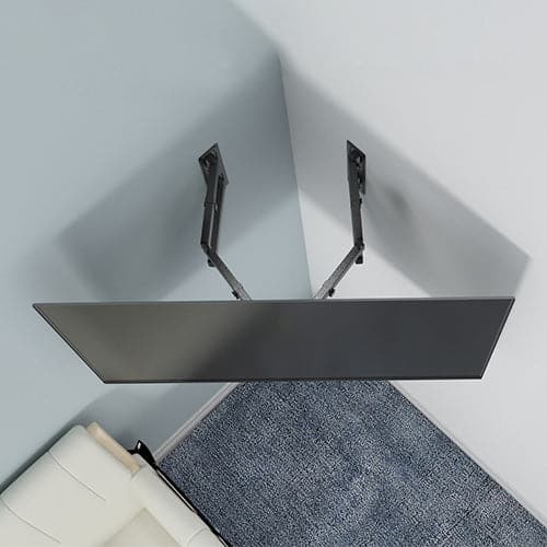 ProperAV Corner TV Wall Bracket (23" - 55" / 45kg Capacity / VESA Max. 400x400) - Black