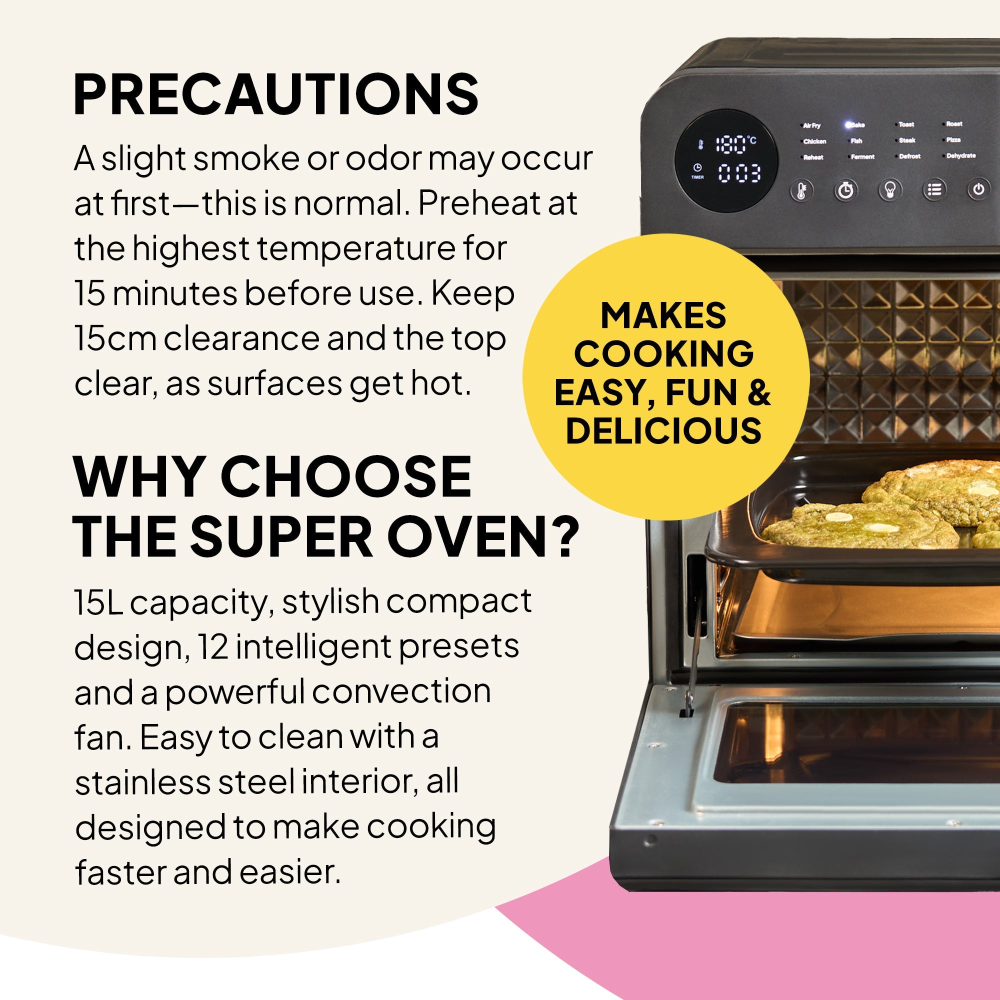 Super Oven - 15L Digital Air Fryer Oven