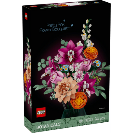 Lego Botanicals 10342 Pretty Pink Flower Bouquet for Adults Ages 18+