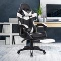 Leather Recliner Computer Gaming Office Chair With Footrest