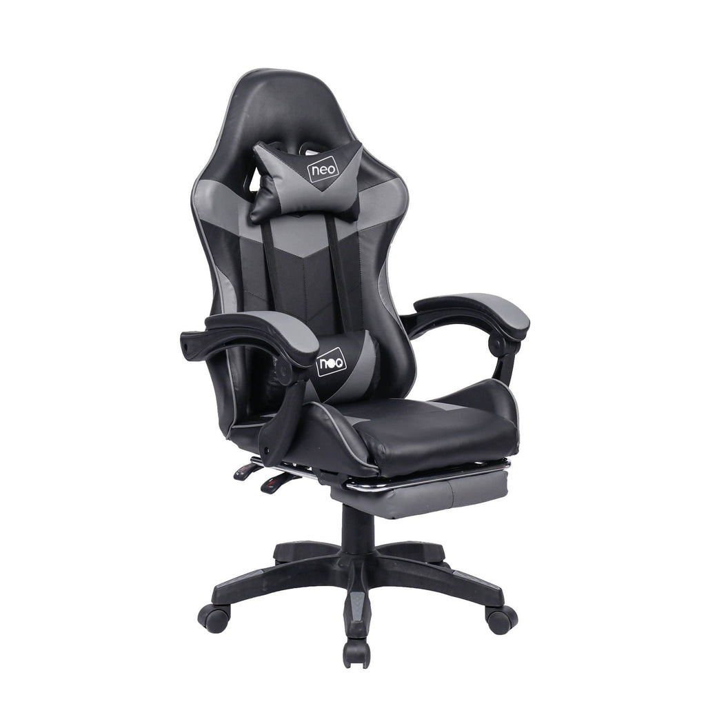 Leather Recliner Computer Gaming Office Chair With Footrest