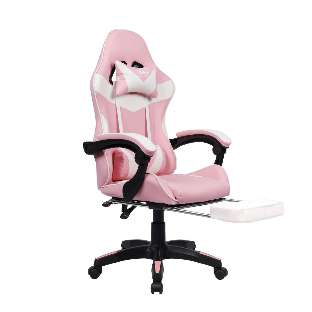 Leather Recliner Computer Gaming Office Chair With Footrest