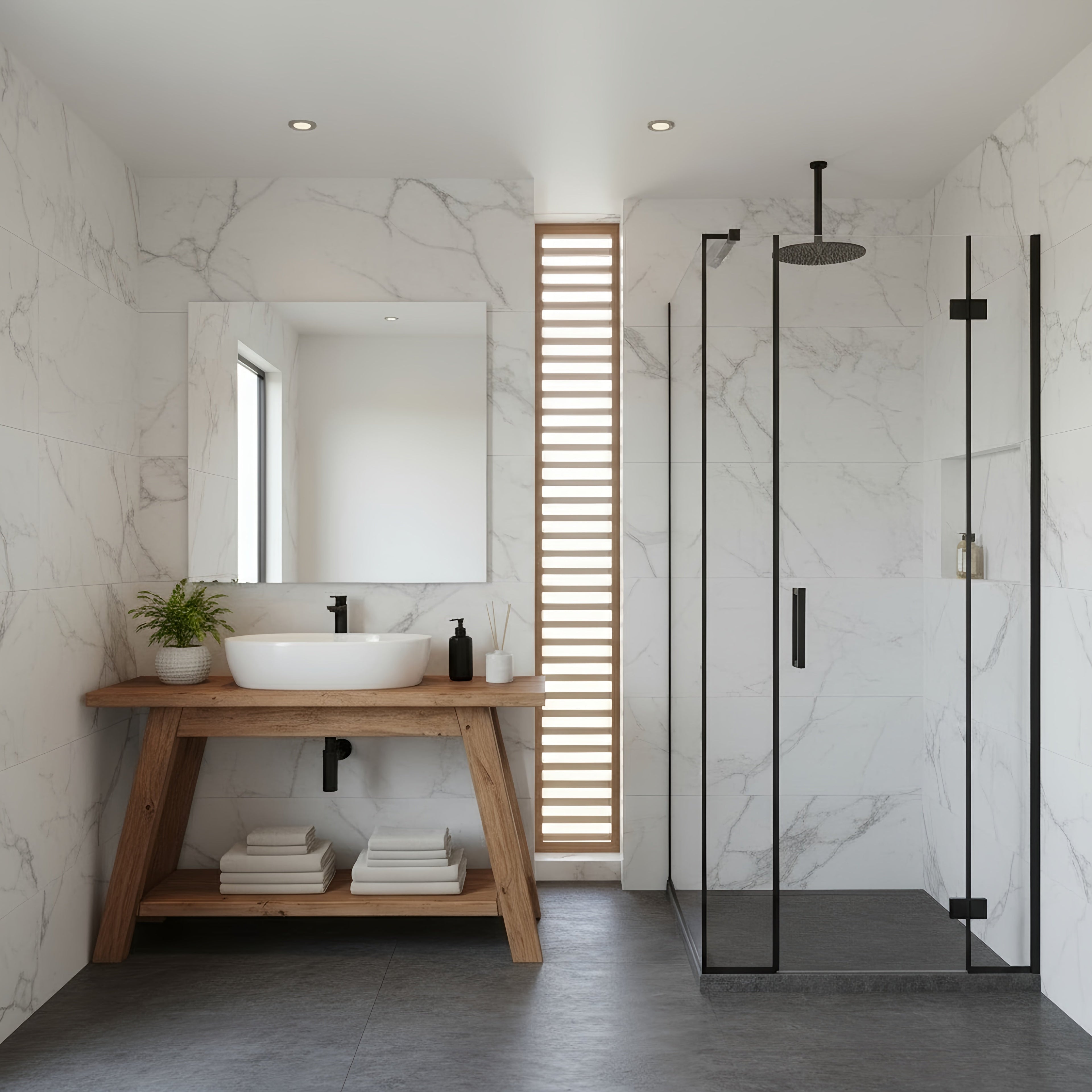 DASI Bathroom Vanity With Shelf