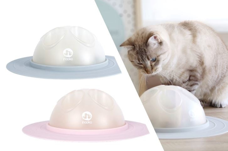 Inooko Cat Igloo Slow Feeder – Interactive Cat & Kitten Toy