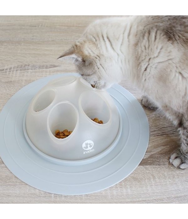 Inooko Cat Igloo Slow Feeder – Interactive Cat & Kitten Toy