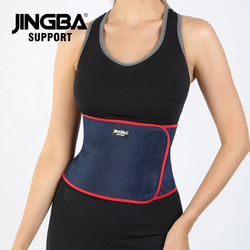 JINGBA Unisex Waist Trimmer for Fitness - Neoprene Slimming Sweat Belt for Volleyball, Golf & Tennis