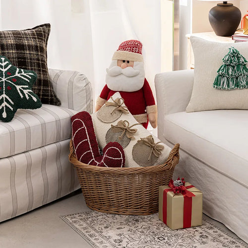Christmas Snowflake Pillow Covers Living Room Sofa Bedding Decorative Cushion Cases Bedroom Headboard Pillows New Arrival