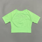 Seamless Sports Bra Set with Peach Hip Trousers – Super Stretch Long Sleeve Yoga Outfit S, M, L