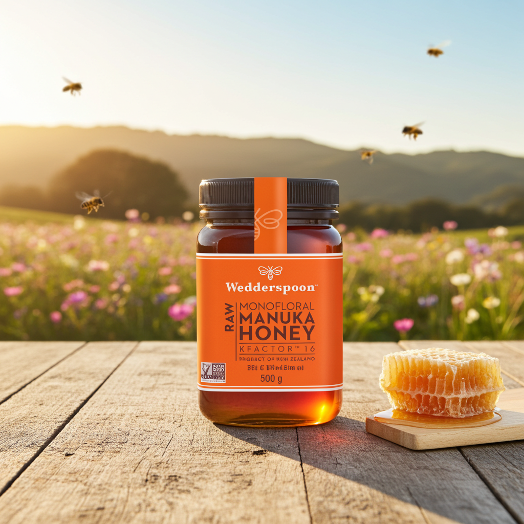 Wedderspoon RAW Manuka Honey KFactor 16+ 500g