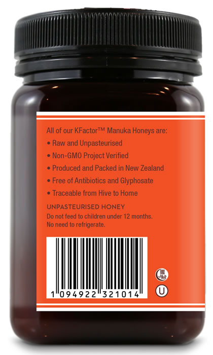 Wedderspoon RAW Manuka Honey KFactor 16+ 500g